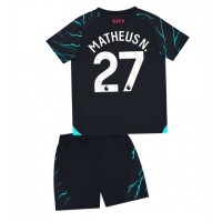 Fotbalové Dres Manchester City Matheus Nunes #27 Dětské Alternativní 2023-24 Krátký Rukáv (+ trenýrky)